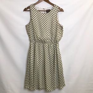 A-List By Wrapper Sleeveless Polka Dot Dress